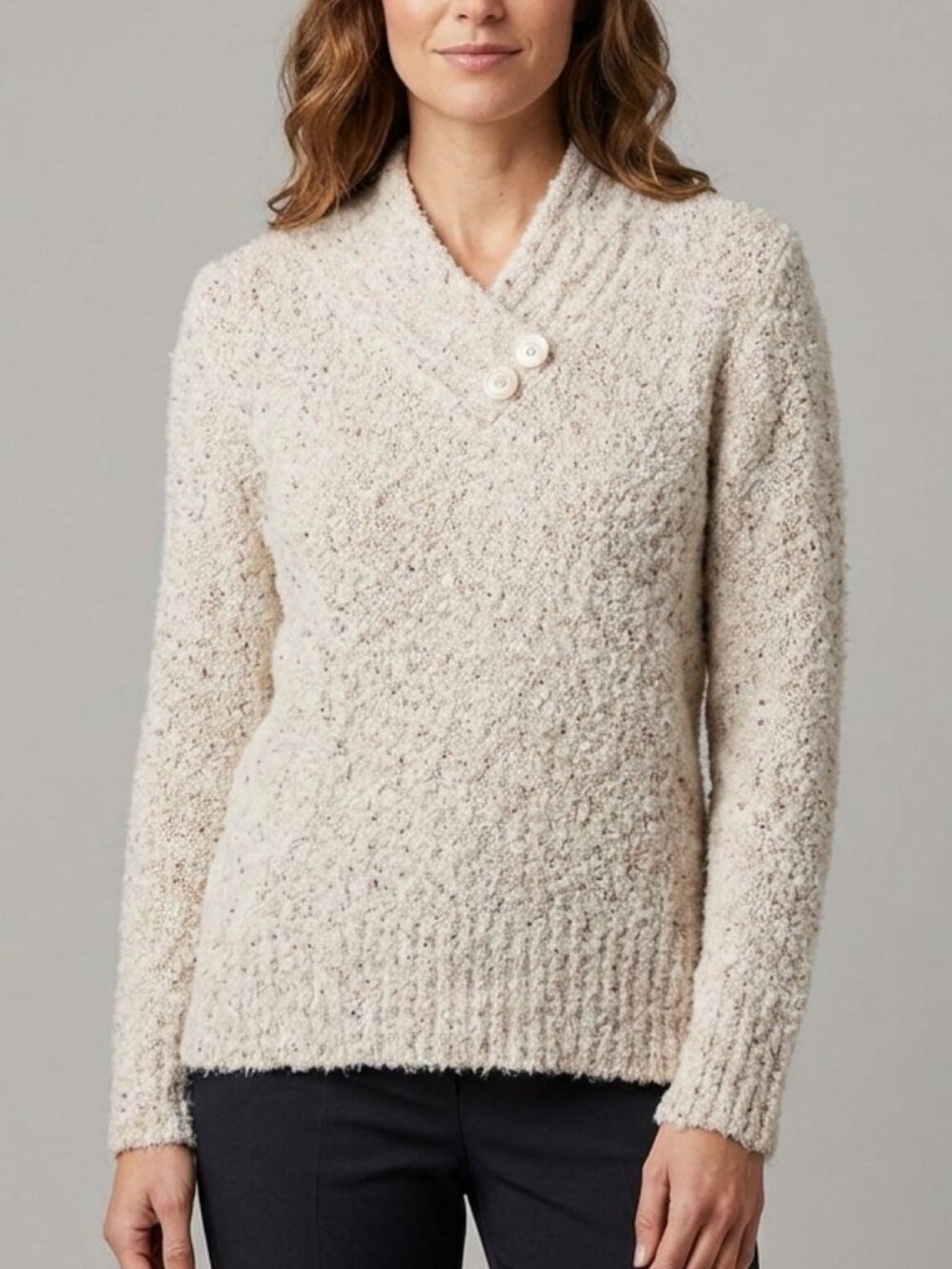 Papa Vancouver Soft V Neck Sweater